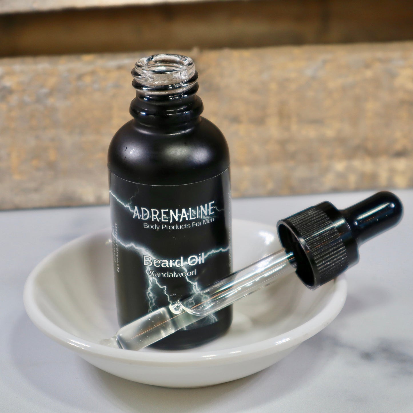 Sandalwood Adrenaline Beard Oil and After Shave Oil