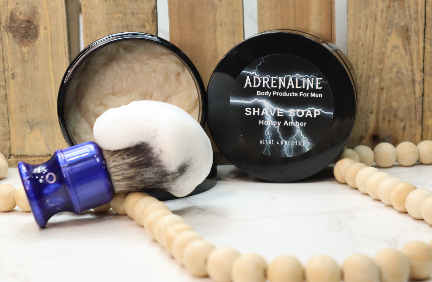 Adrenaline Honey Amber Shave Soap