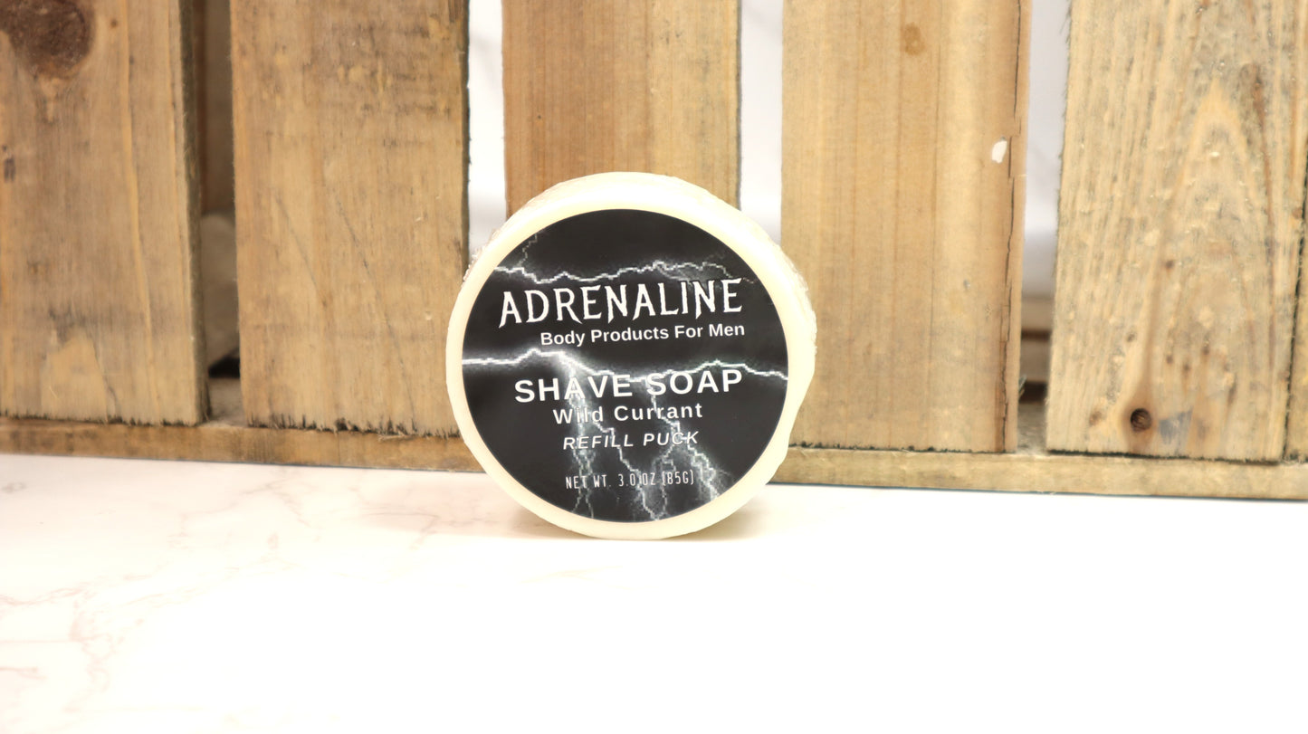 Wild Currant Adrenaline Shave Soap Refill Puck