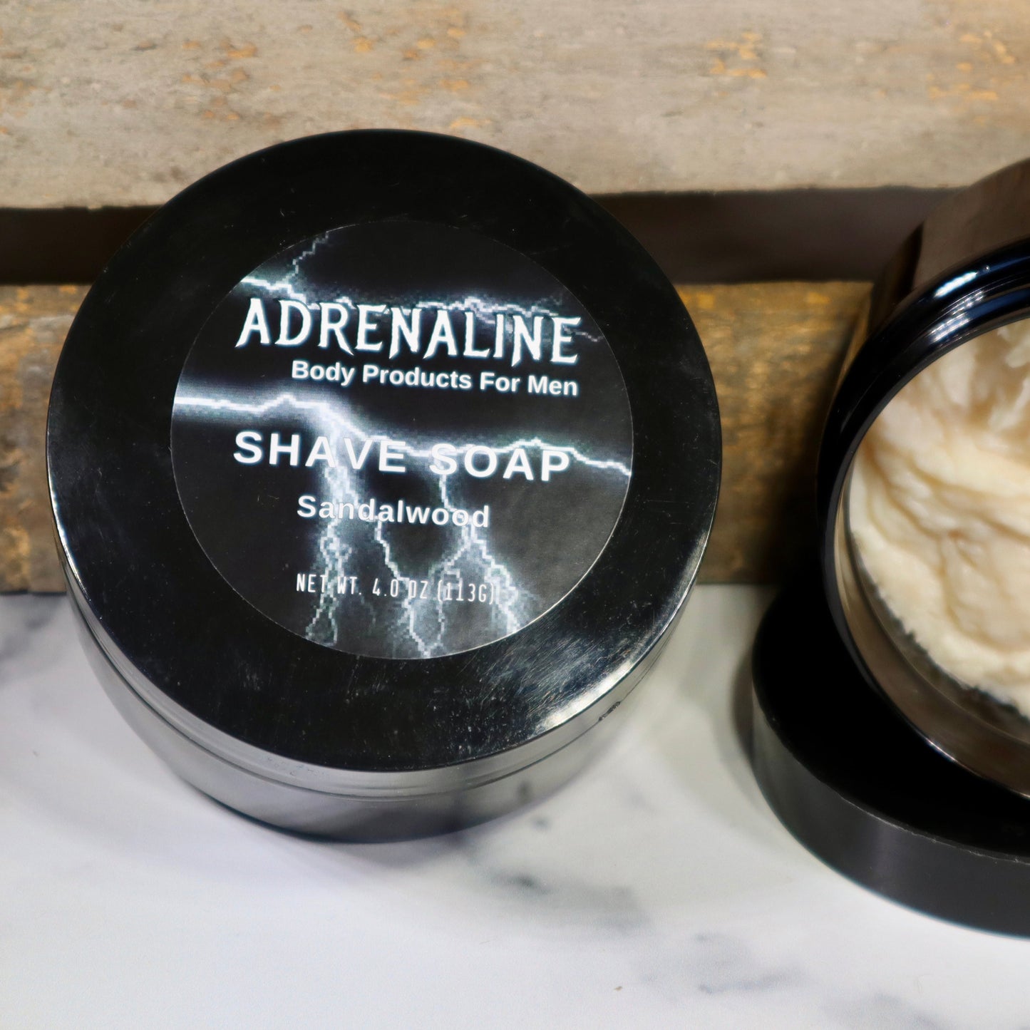 Adrenaline Sandalwood Shave Soap