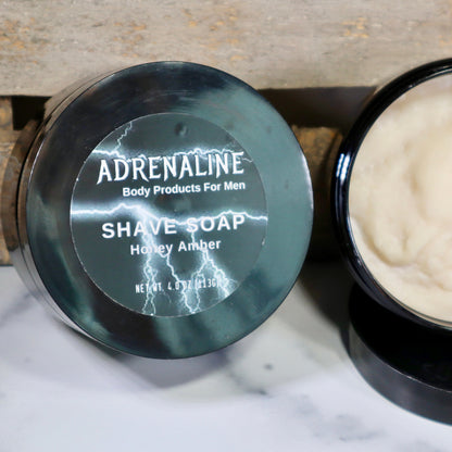 Adrenaline Honey Amber Shave Soap