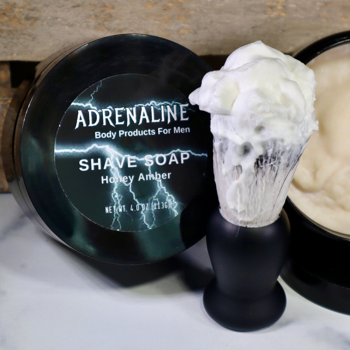 Adrenaline Honey Amber Shave Soap