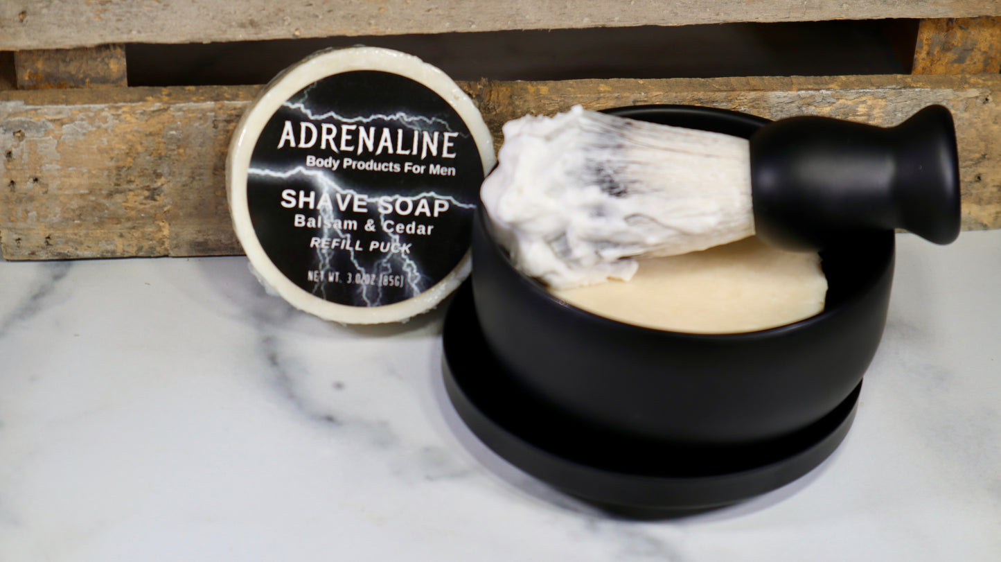 Balsam & Cedar Adrenaline Shave Soap Refill Puck