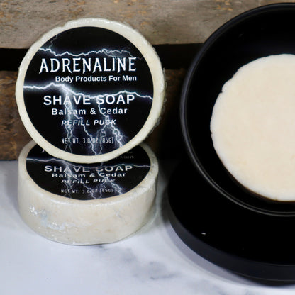 Balsam & Cedar Adrenaline Shave Soap Refill Puck