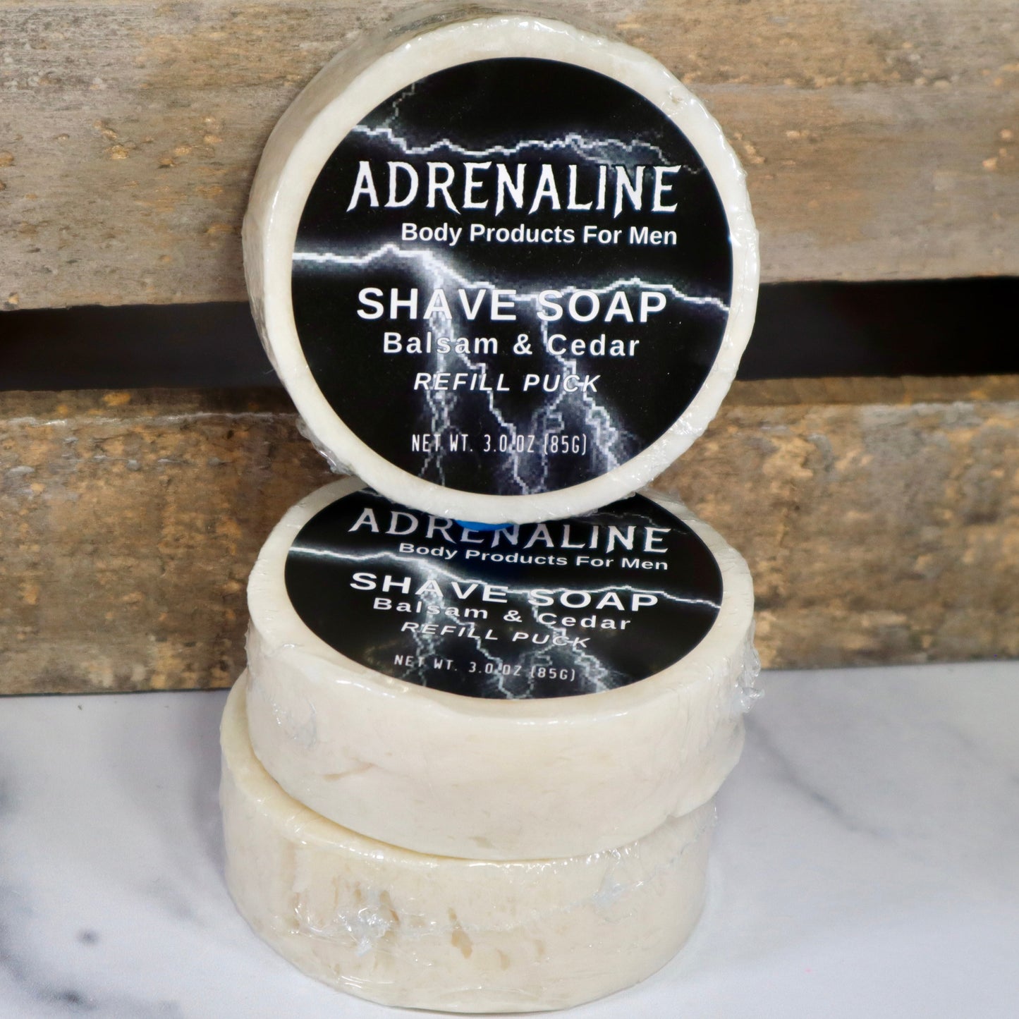 Balsam & Cedar Adrenaline Shave Soap Refill Puck