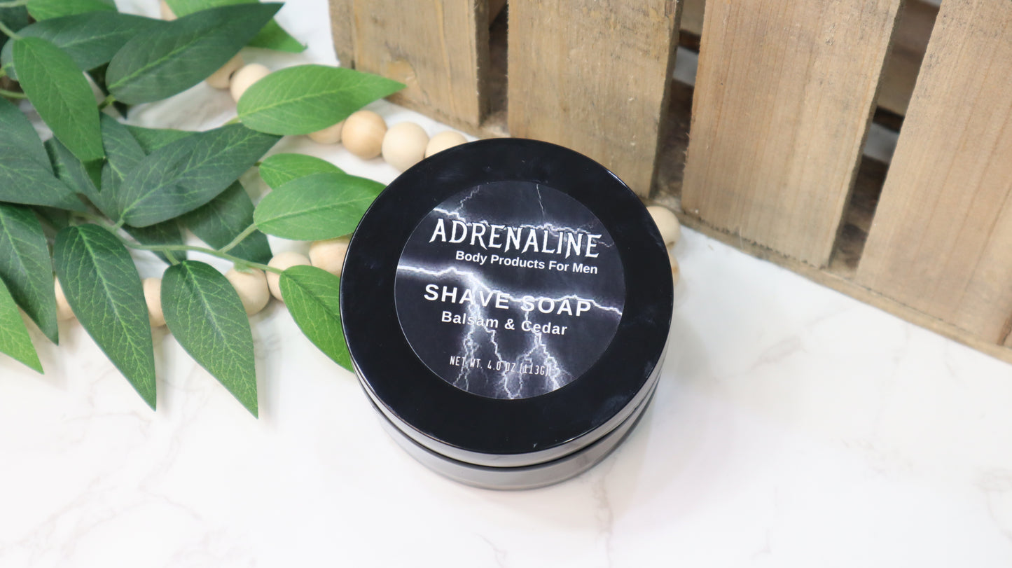 Adrenaline Balsam & Cedar Shave Soap