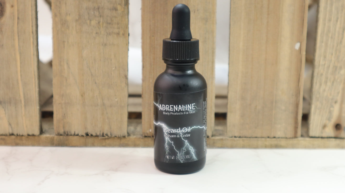 Balsam & Cedar Adrenaline Beard Oil and After Shave Oil