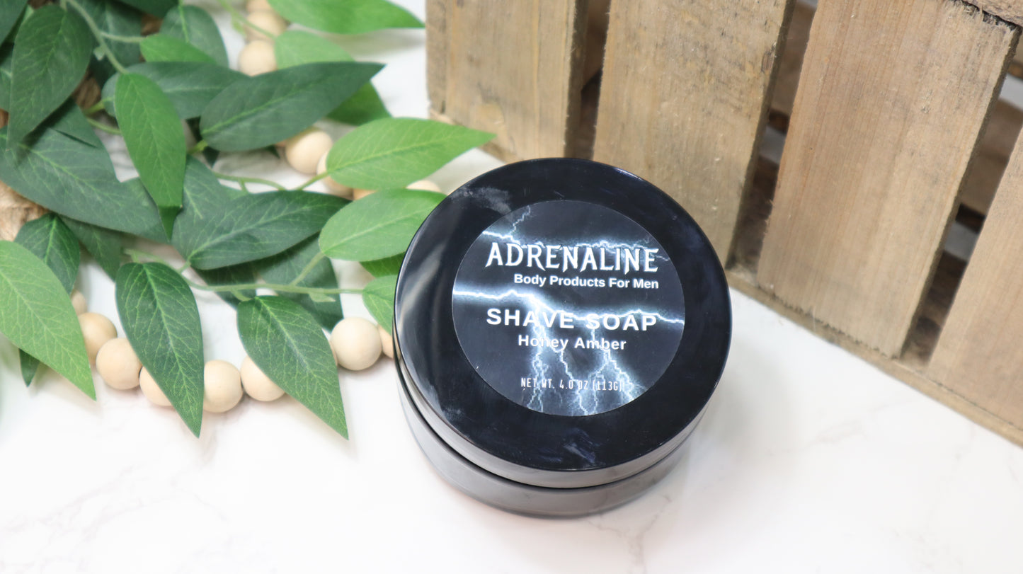 Adrenaline Honey Amber Shave Soap