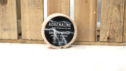 Honey Amber Adrenaline Shave Soap Refill Puck