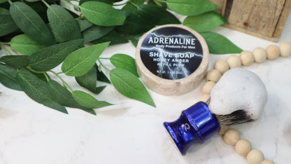 Honey Amber Adrenaline Shave Soap Refill Puck