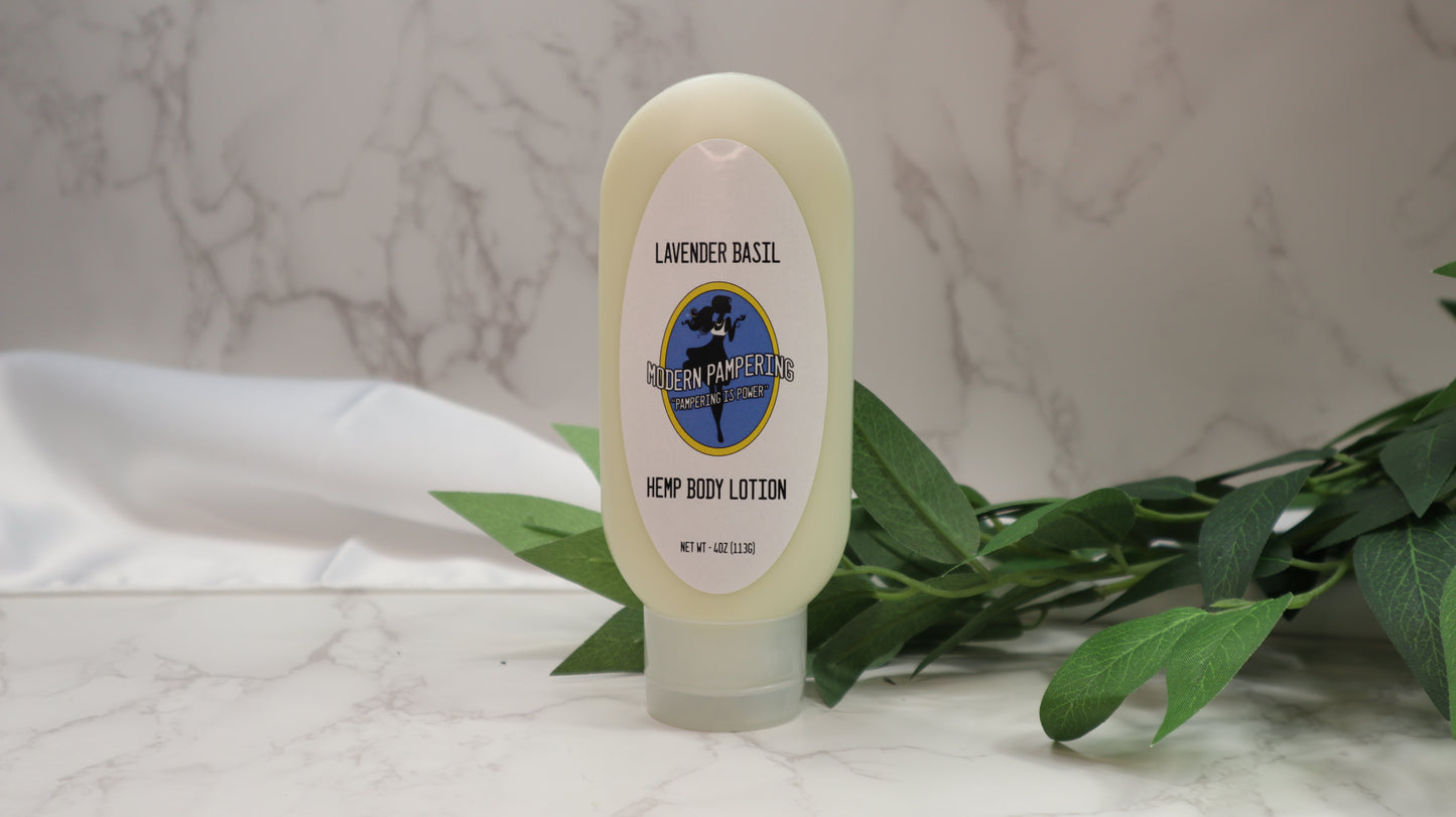 Lavender Basil Hemp Body Lotion 4 oz