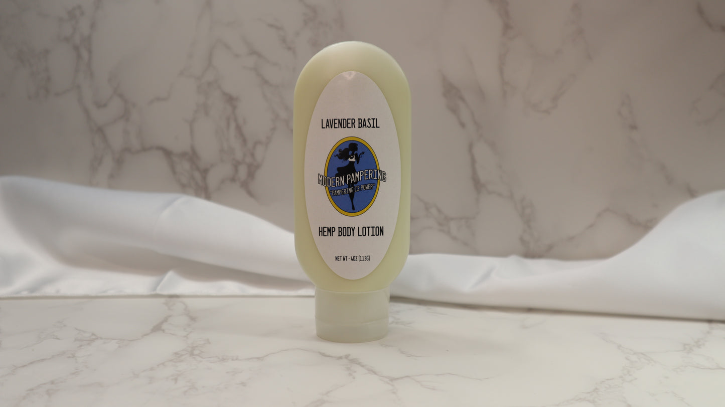 Lavender Basil Hemp Body Lotion 4 oz
