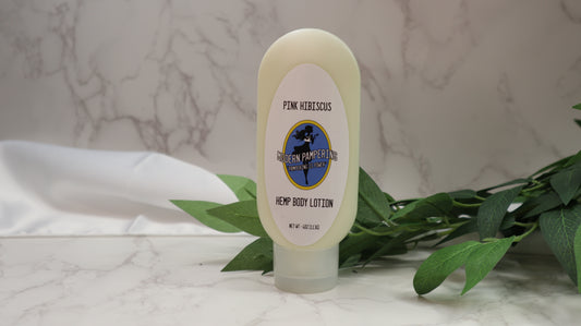 Pink Hibiscus Hemp Body Lotion 4 oz