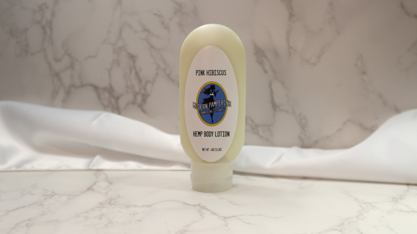 Pink Hibiscus Hemp Body Lotion 4 oz