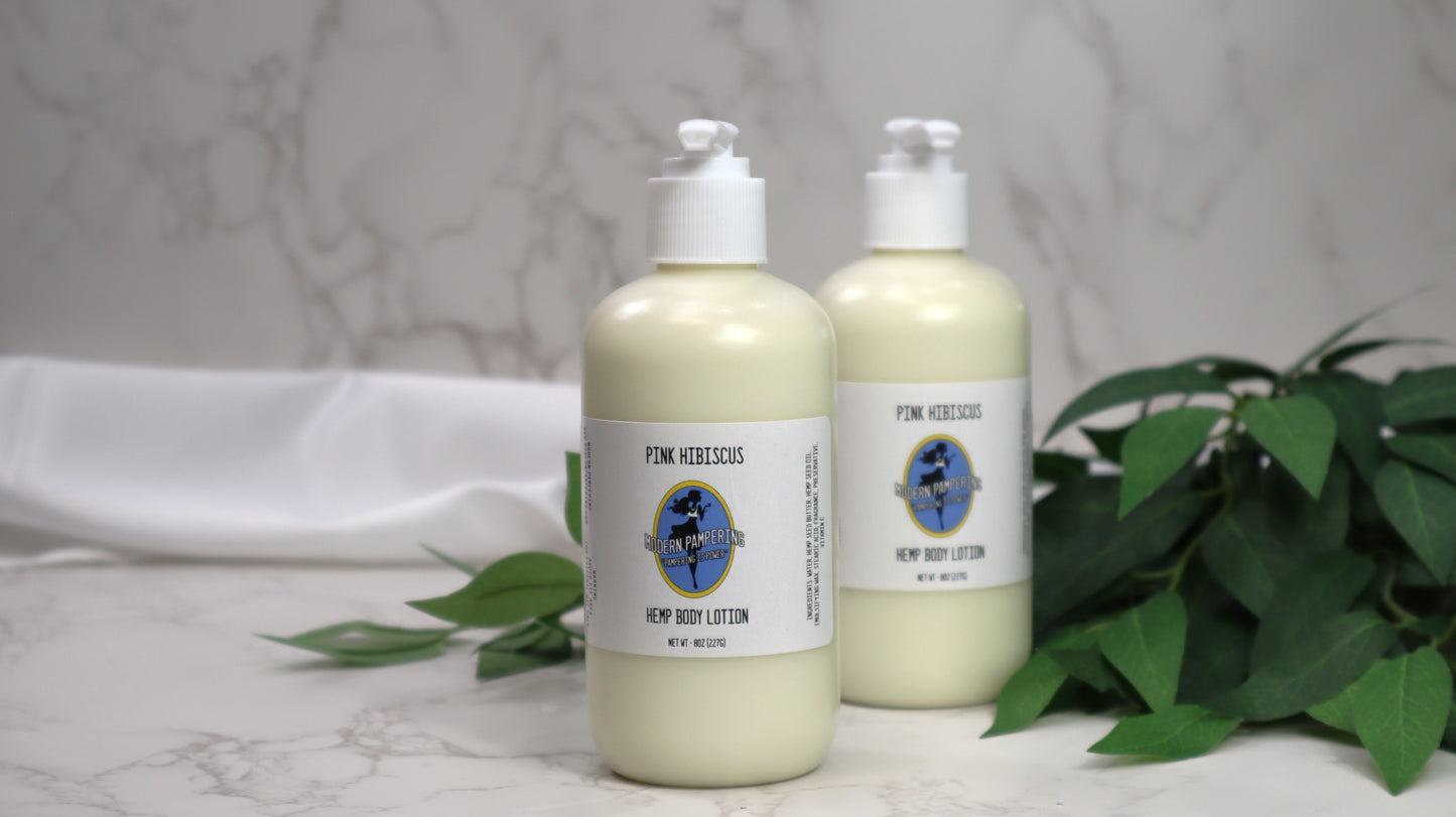 Pink Hibiscus Hemp Body Lotion
