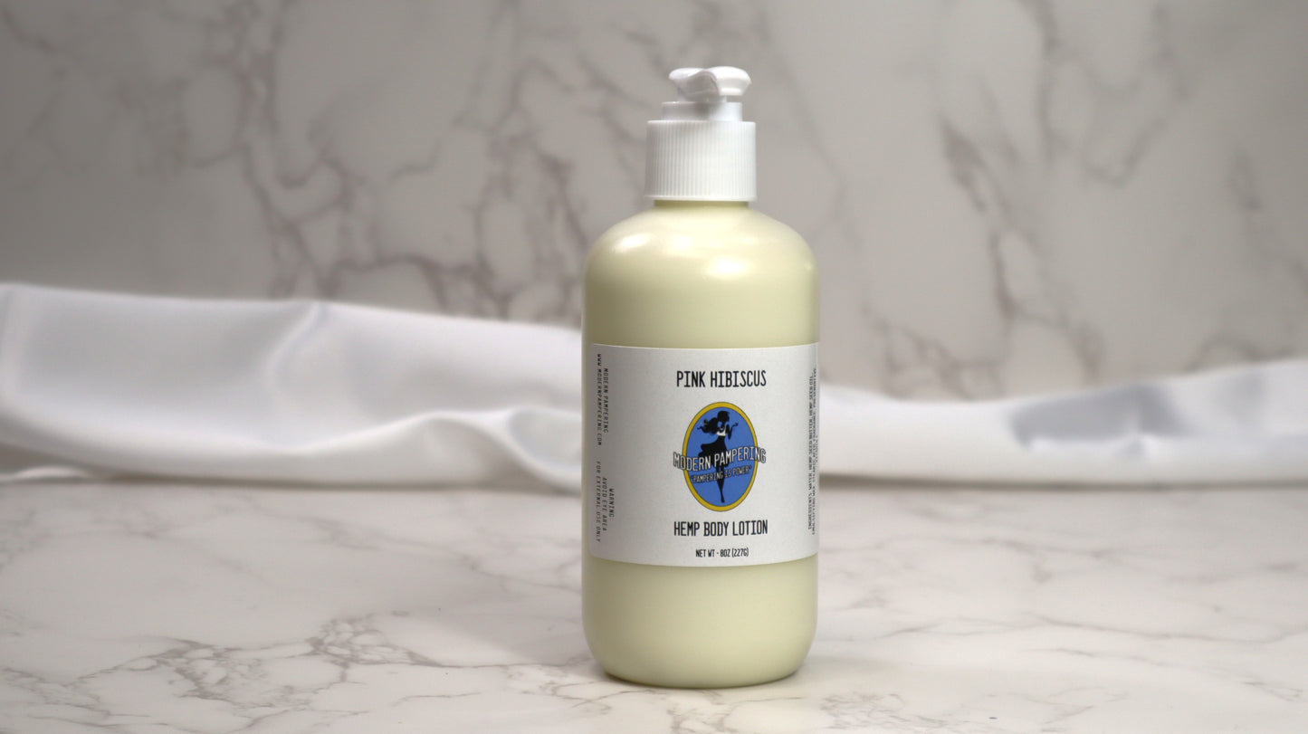 Pink Hibiscus Hemp Body Lotion