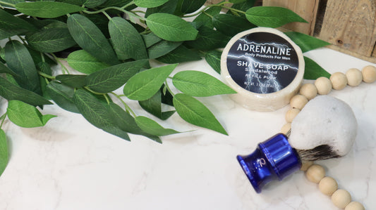 Sandalwood Adrenaline Shave Soap Refill Puck