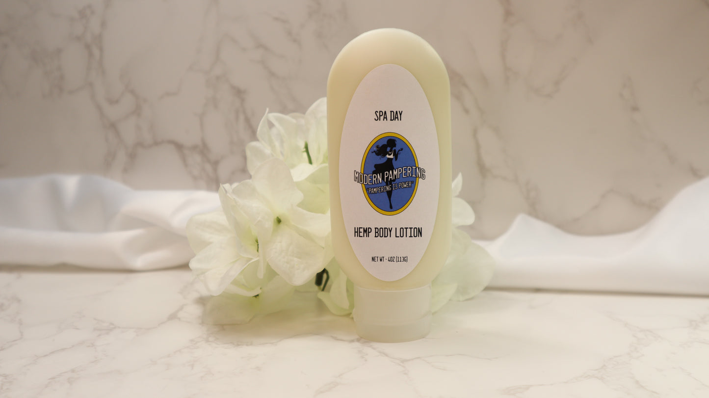 Spa Day Hemp Body Lotion 4 oz