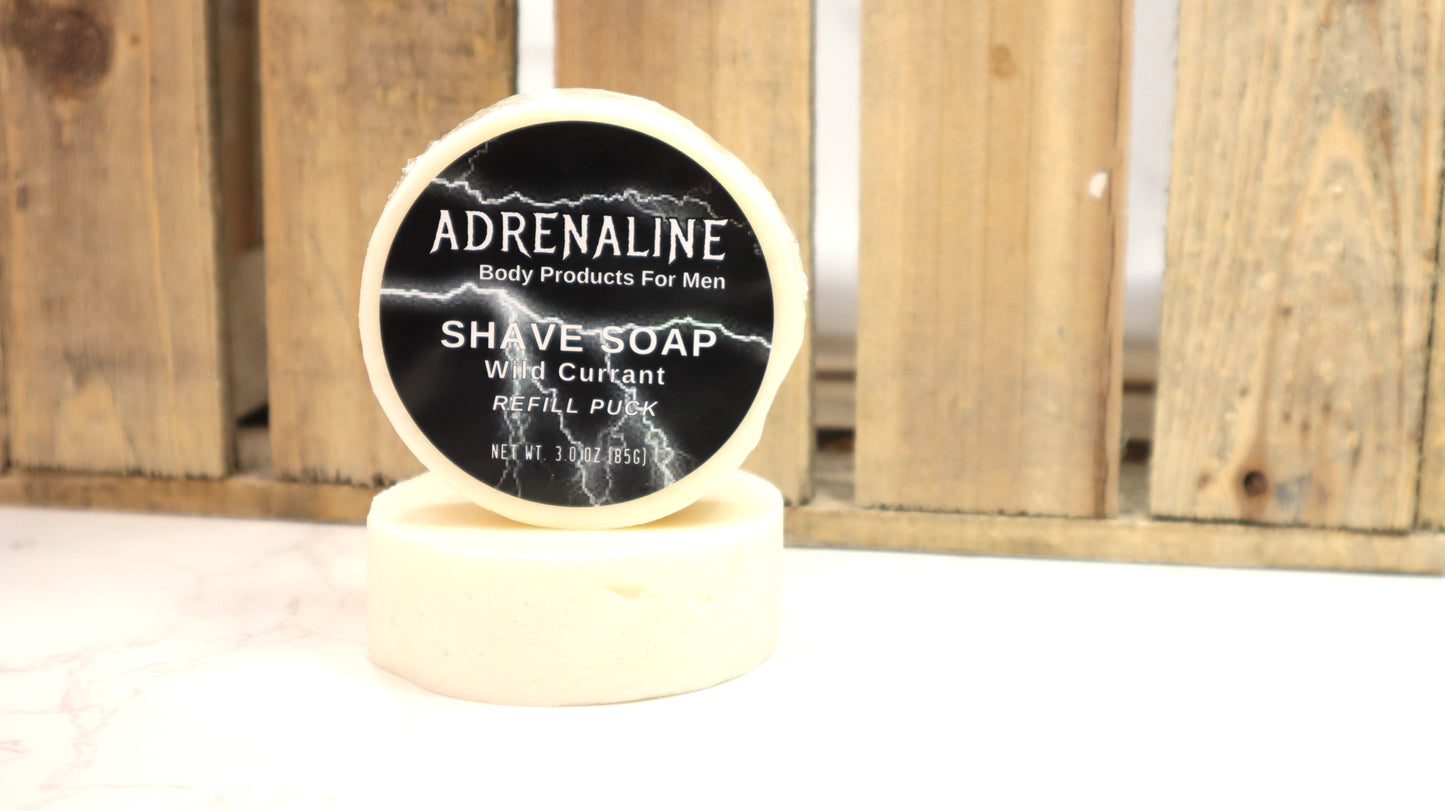 Wild Currant Adrenaline Shave Soap Refill Puck